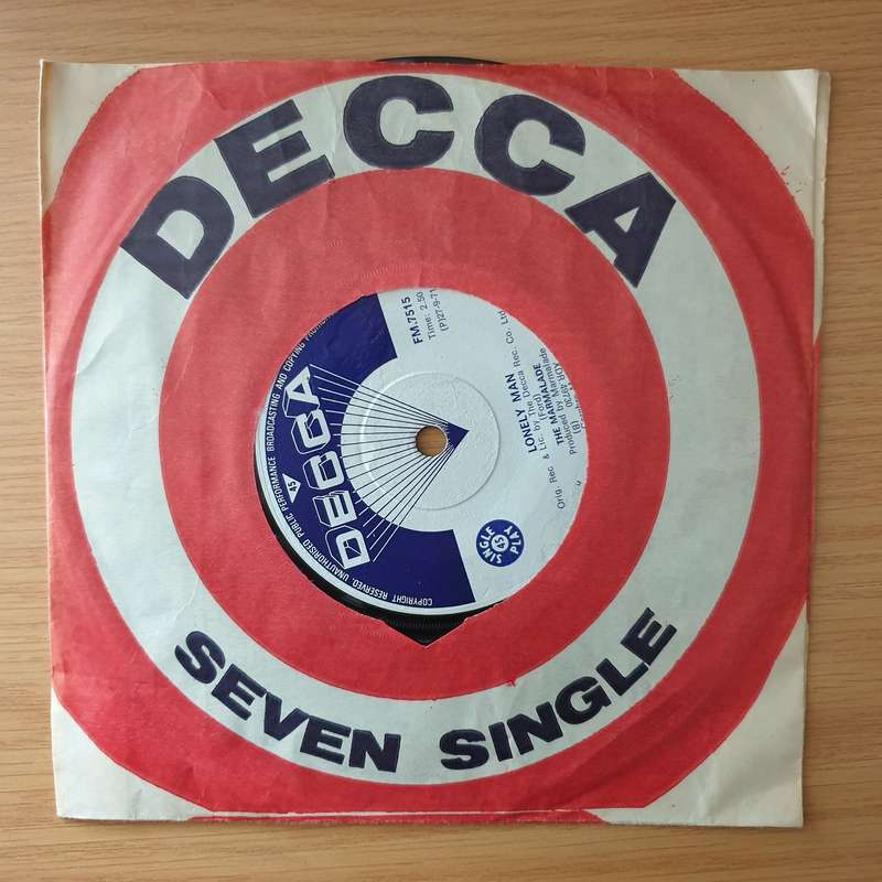 The Marmalade  Cousin Norman / Lonely Man - Vinyl 7" Record - Very-Good+ Quality (VG+)