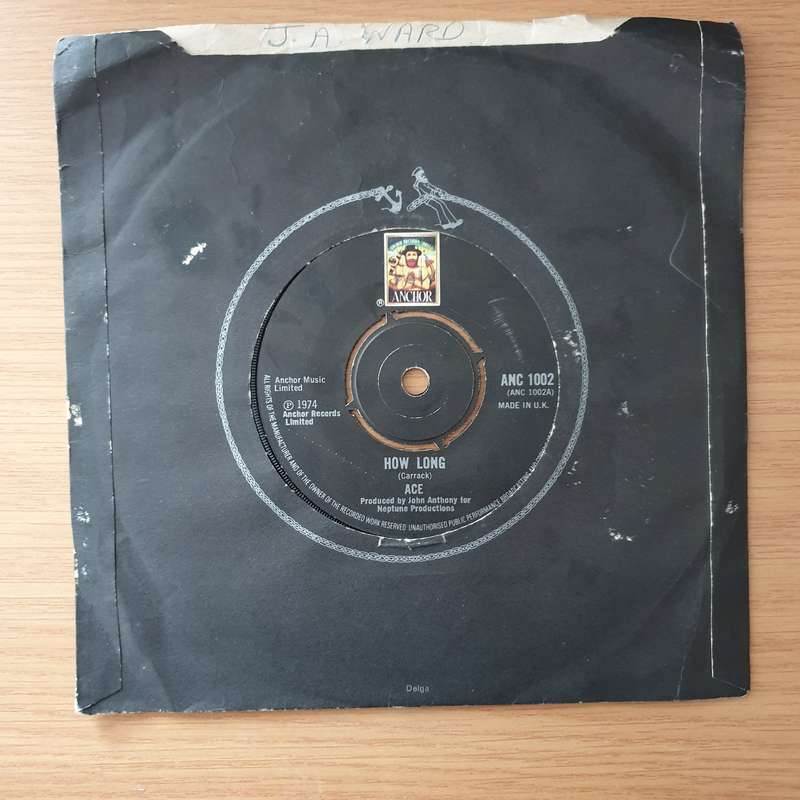 Ace  How Long - Vinyl 7" Record - Opened  - Very-Good Quality (VG) (vergood)