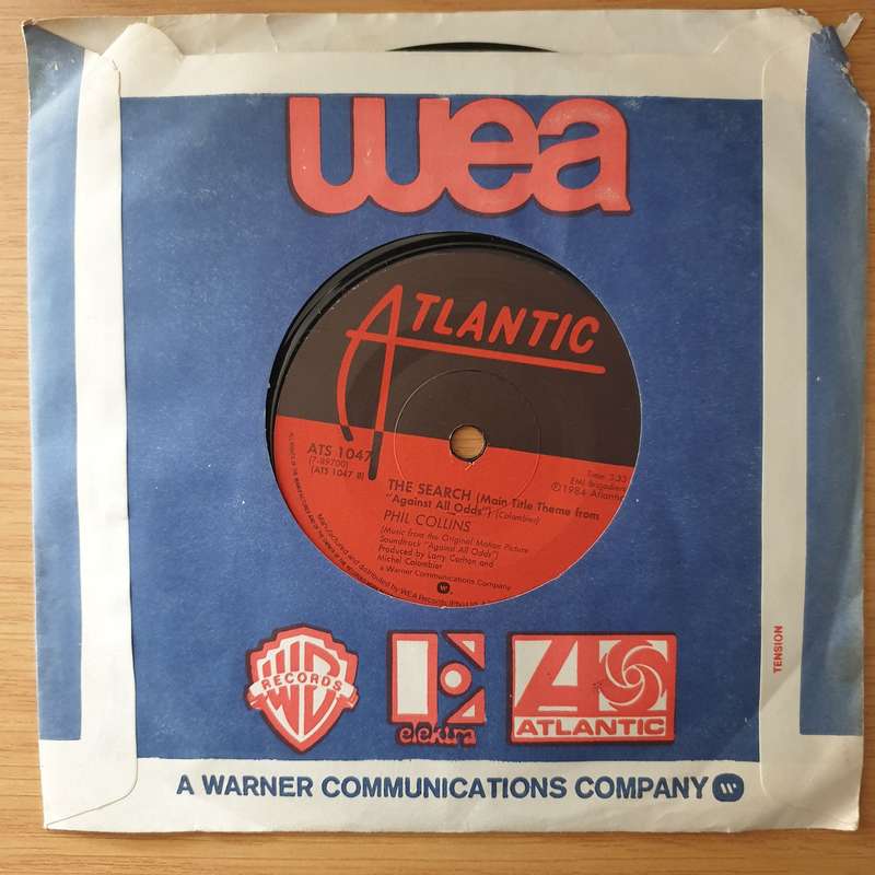 Phil Collins  Against All Odds (Take A Look At Me Now) - Vinyl 7" Record - Very-Good+ Quality ...