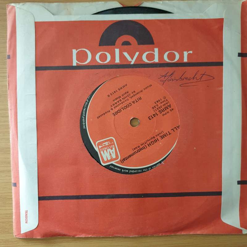 Rita Coolidge  All Time High (The Theme Song From Octopussy) - Vinyl 7" Record - Very-Good+ Qu...
