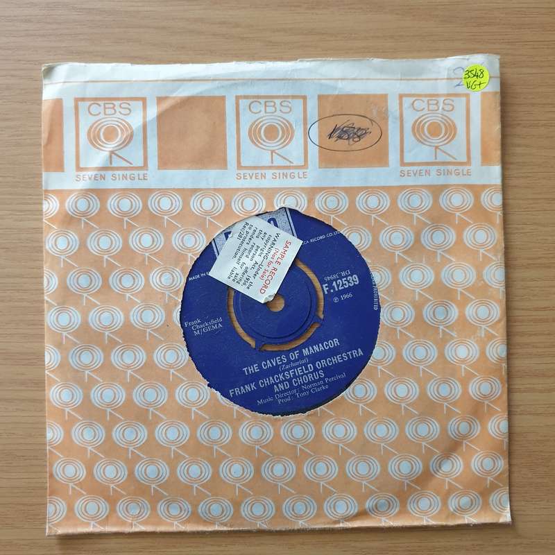 Frank Chacksfield Orchestra  My Star / The Caves Of Manacur - Vinyl 7" Record - Very-Good+ Qua...