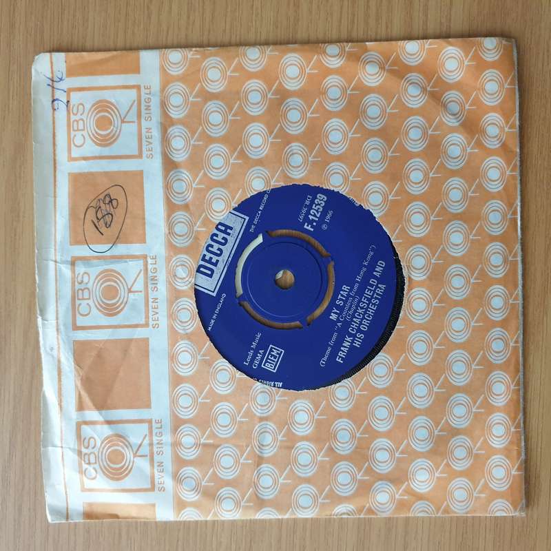 Frank Chacksfield Orchestra  My Star / The Caves Of Manacur - Vinyl 7" Record - Very-Good+ Qua...