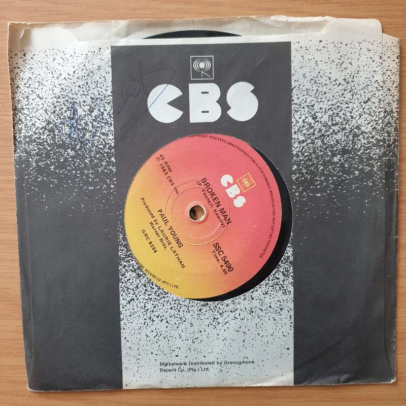 Paul Young  Wherever I Lay My Hat - Vinyl 7" Record - Very-Good+ Quality (VG+) (verygoodplus)
