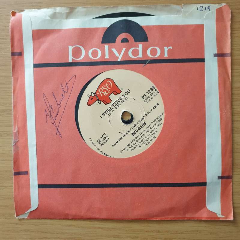 Bee Gees  Living Eyes - Vinyl 7" Record - Very-Good+ Quality (VG+) (verygoodplus)
