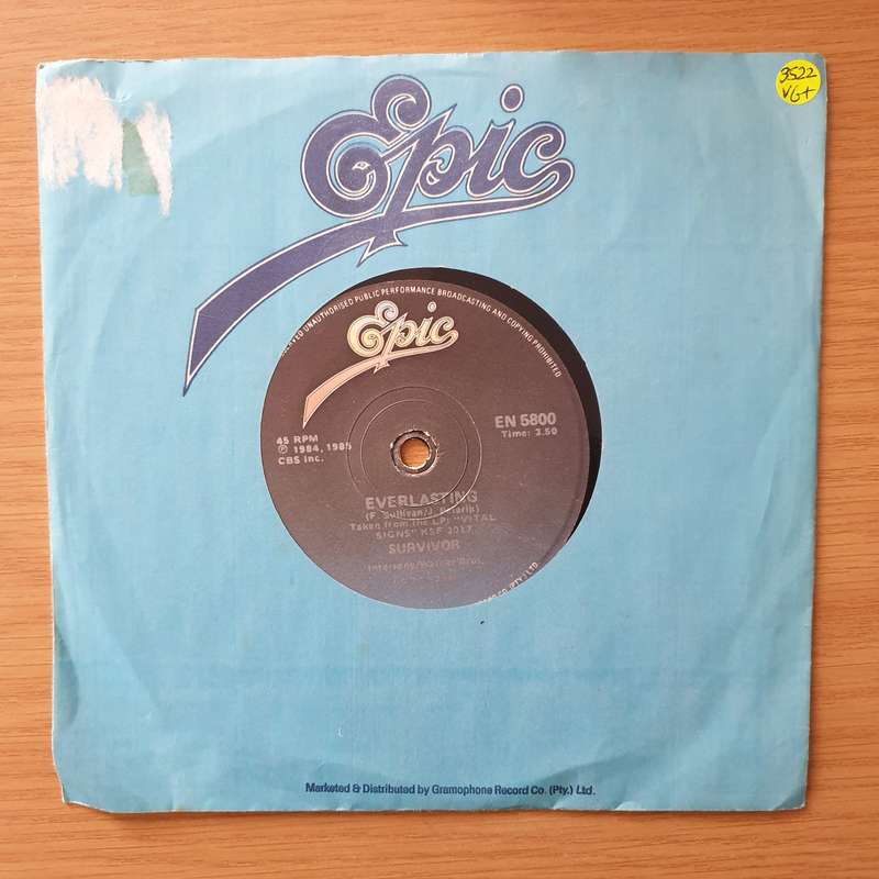 Survivor  High On You - Vinyl 7" Record - Very-Good+ Quality (VG+) (verygoodplus)