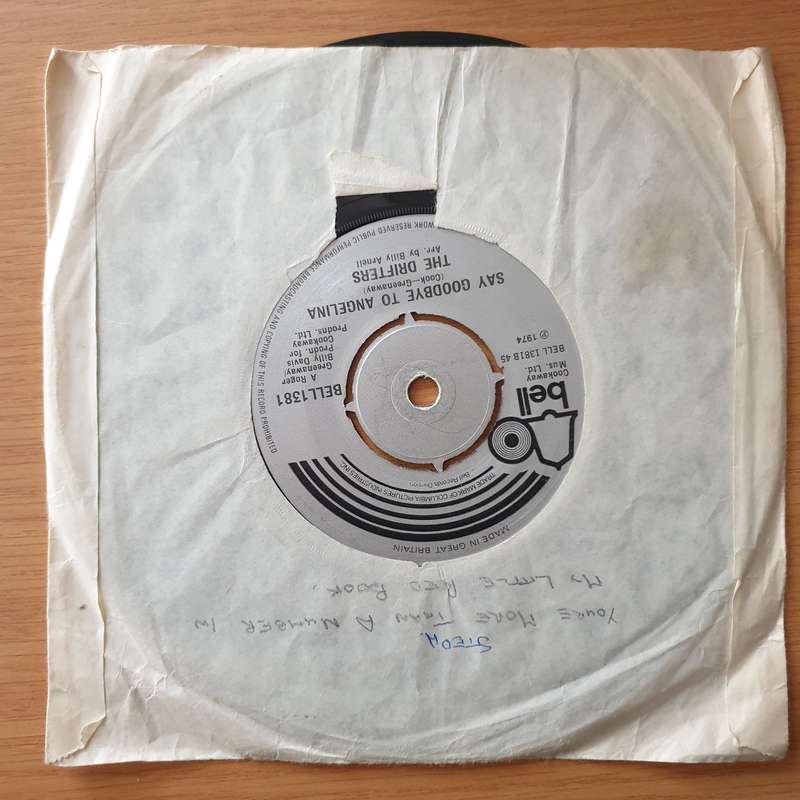 The Drifters  Down On The Beach Tonight - Vinyl 7" Record - Very-Good+ Quality (VG+) (verygood...