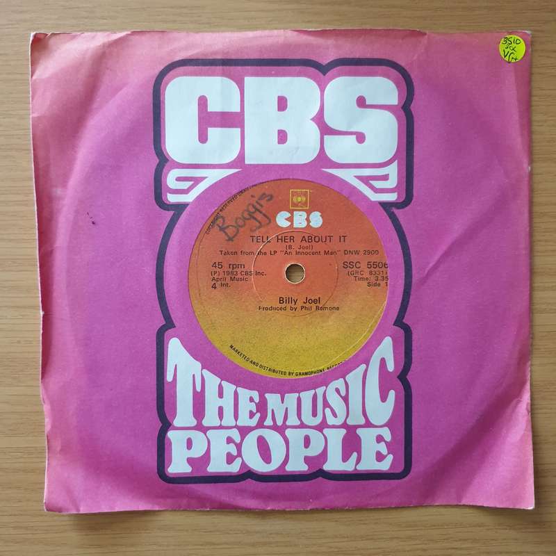 Billy Joel  Tell Her About It - Vinyl 7" Record - Very-Good+ Quality (VG+) (verygoodplus)