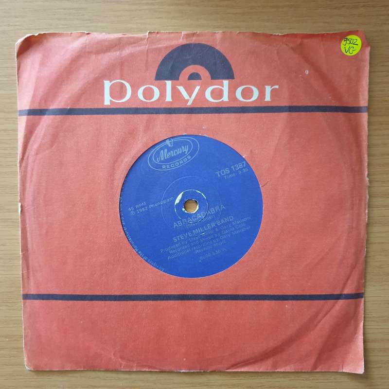 Steve Miller Band  Abracadabra - Vinyl 7" Record - Opened  - Very-Good Quality (VG) (vergood)