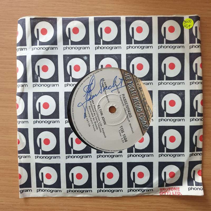 Elton John  Passengers - Vinyl 7" Record - Very-Good+ Quality (VG+) (verygoodplus)