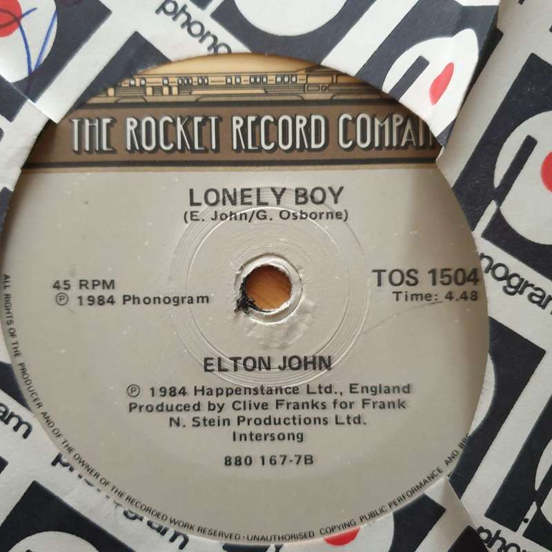 Elton John  Passengers - Vinyl 7" Record - Very-Good+ Quality (VG+) (verygoodplus)