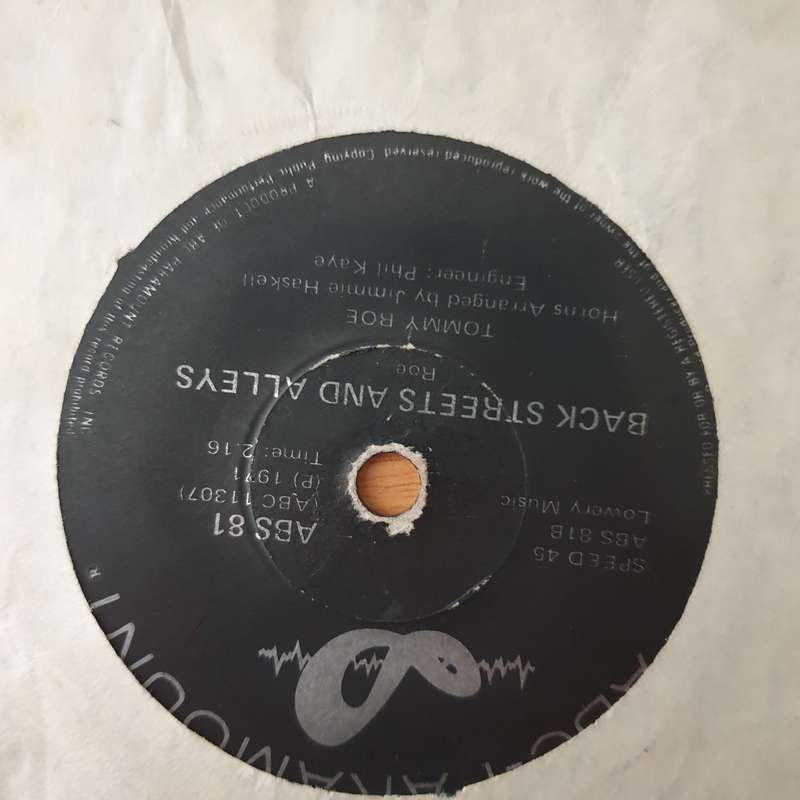Tommy Roe  Stagger Lee / Back Streets And Alleys - Vinyl 7" Record - Opened  - Very-Good- Qual...