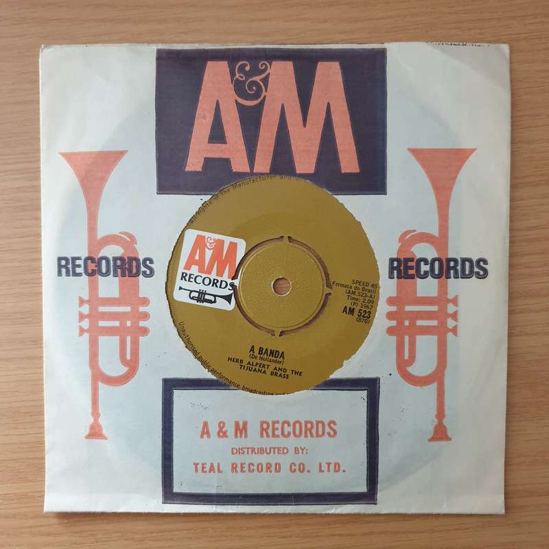Herb Alpert & The Tijuana Brass  A Banda / Miss Frenchy Brown - Vinyl 7" Record - Very-Good+ Q...