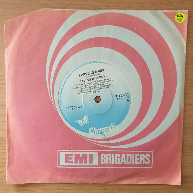 Living In A Box  Living In A Box - Vinyl 7" Record - Opened  - Very-Good Quality (VG) (vergood)