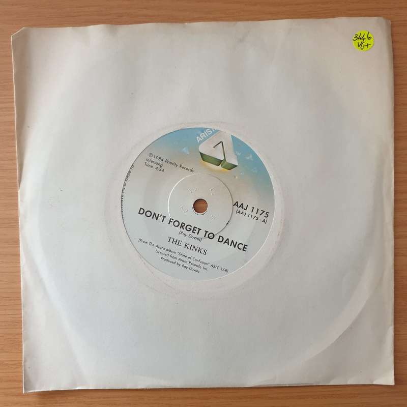 The Kinks  Don't Forget To Dance - Vinyl 7" Record - Very-Good+ Quality (VG+) (verygoodplus)