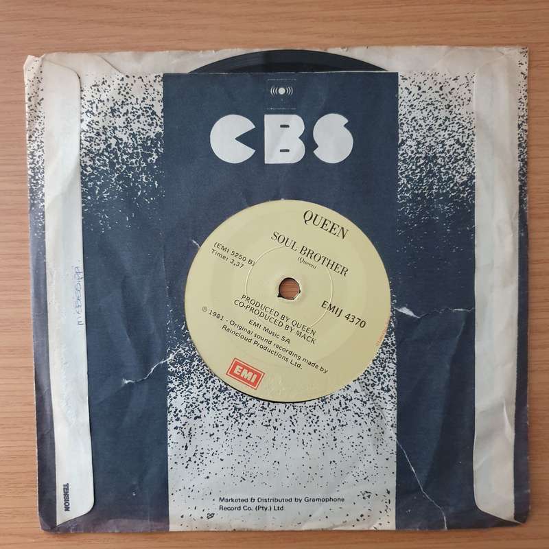 Queen & David Bowie  Under Pressure - Vinyl 7" Record - Very-Good+ Quality (VG+) (verygoodplus)