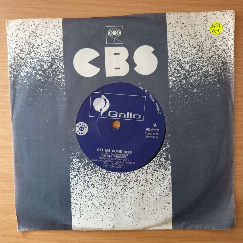 Neville Whitmill / Square Set  Get Me Some Help / Have Mercy On Me - Vinyl 7" Record - Very-Go...