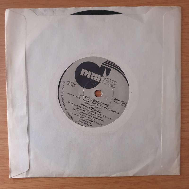 John Edmond  Boomer's Theme / Maybe Tomorrow - Vinyl 7" Record - Very-Good+ Quality (VG+) (ver...