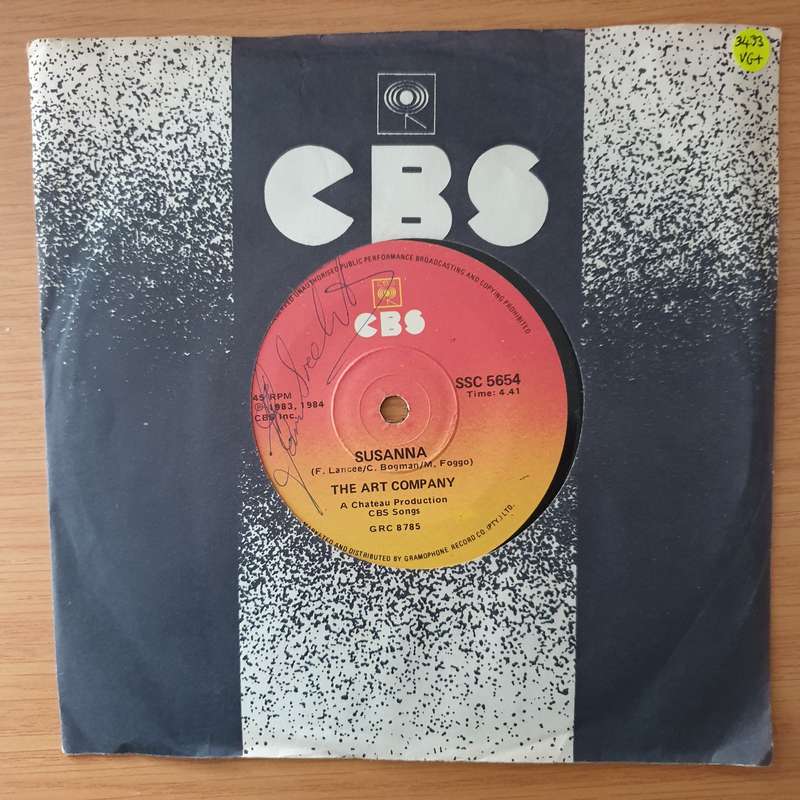The Art Company  Susanna - Vinyl 7" Record - Very-Good+ Quality (VG+) (verygoodplus)