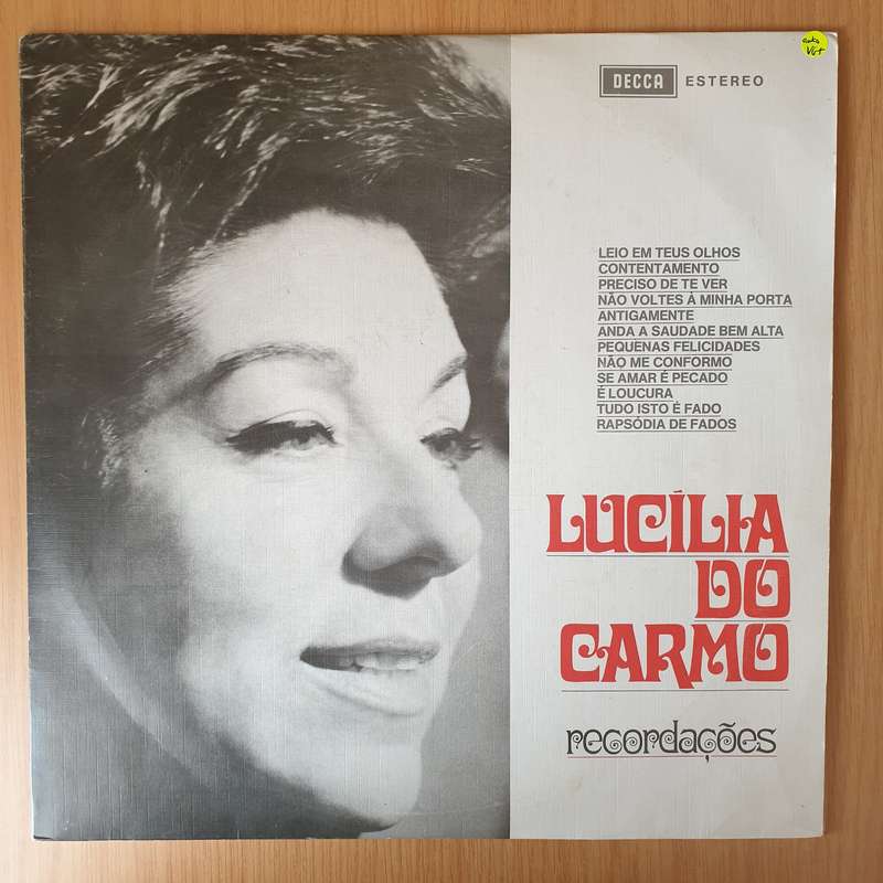 Lucília Do Carmo  Recordações - Vinyl LP Record - Very-Good+ Quality (VG+) (verygoodplus)