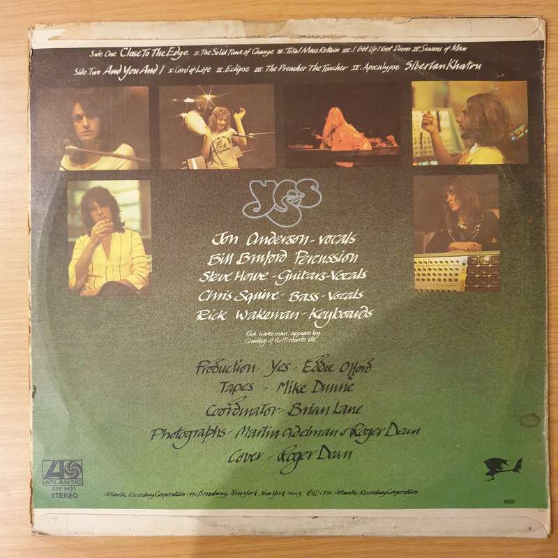 Yes  Close To The Edge - Vinyl LP Record - Very-Good Quality (VG) (verygood)