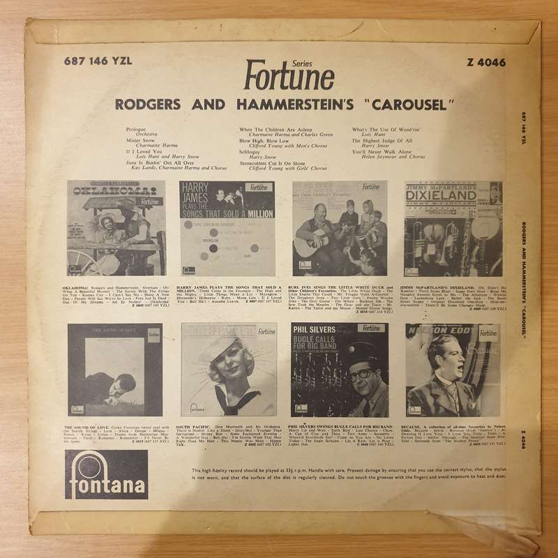 Rodgers & Hammerstein  Carousel - Vinyl LP Record - Very-Good+ Quality (VG+) (verygoodplus)