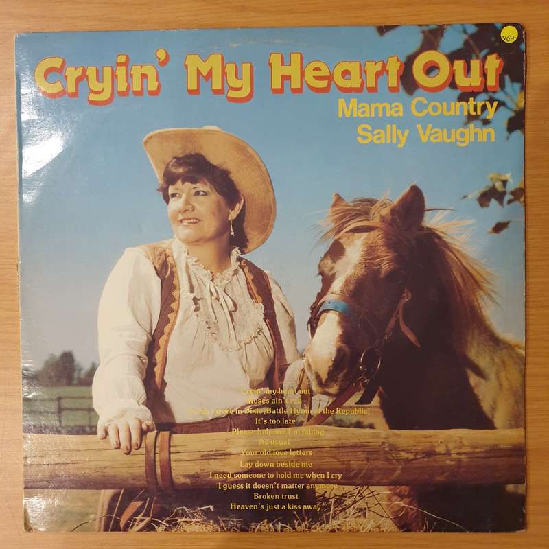 Mama Country - Sally Vaughn - Cryin' My Heart Out - Vinyl LP Record - Very-Good+ Quality (VG+) (v...