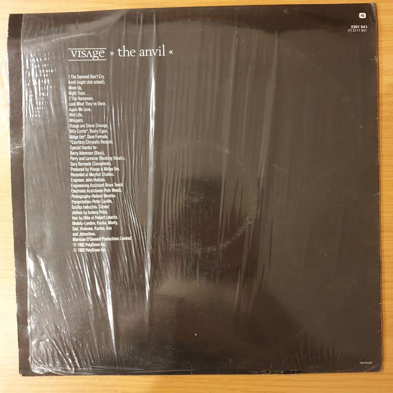 Visage  The Anvil - Vinyl LP Record - Very-Good+ Quality (VG+) (verygoodplus)