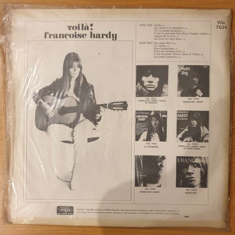 Françoise Hardy  Voilà! - Vinyl LP Record - Very-Good Quality (VG) (verygood)