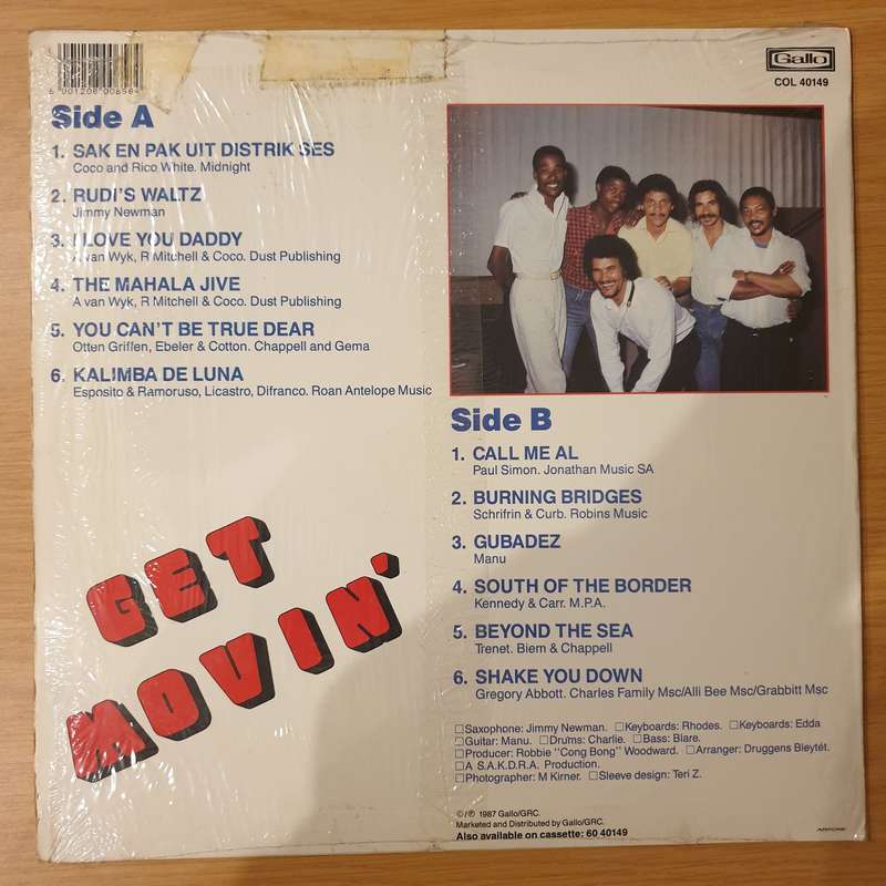 Jimmy's Grand Six  Get Movin With - Vinyl LP Record (VG+)