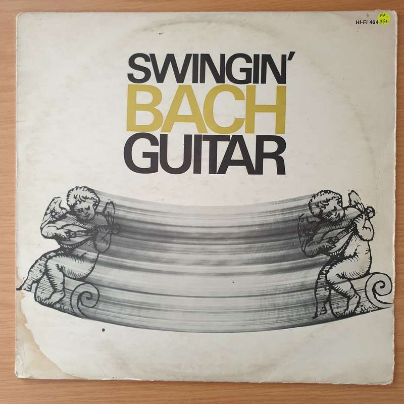 Franz Loffler, Pierre Favre  Swingin' Bach Guitar - Vinyl LP Record - Very-Good+ Quality (VG+)...