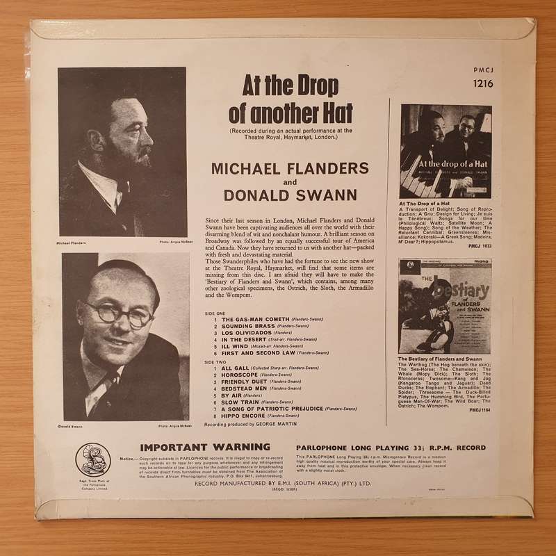 Michael Flanders And Donald Swann  At The Drop Of Another Hat - Vinyl LP Record - Very-Good+ Q...