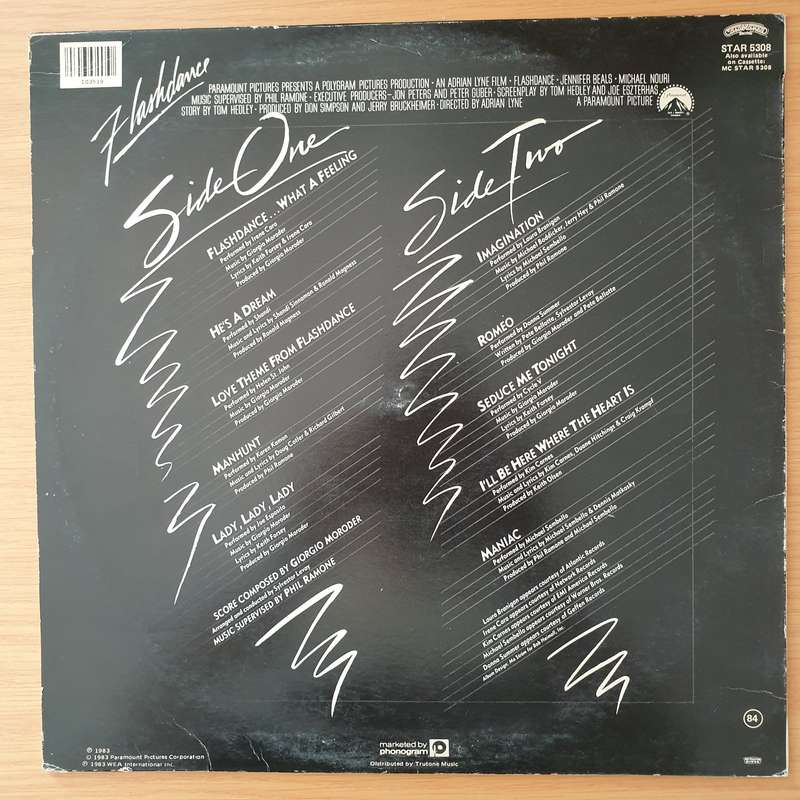 Flashdance (Original Soundtrack From The Motion Picture) - Vinyl LP Record - Very-Good+ Quality (...