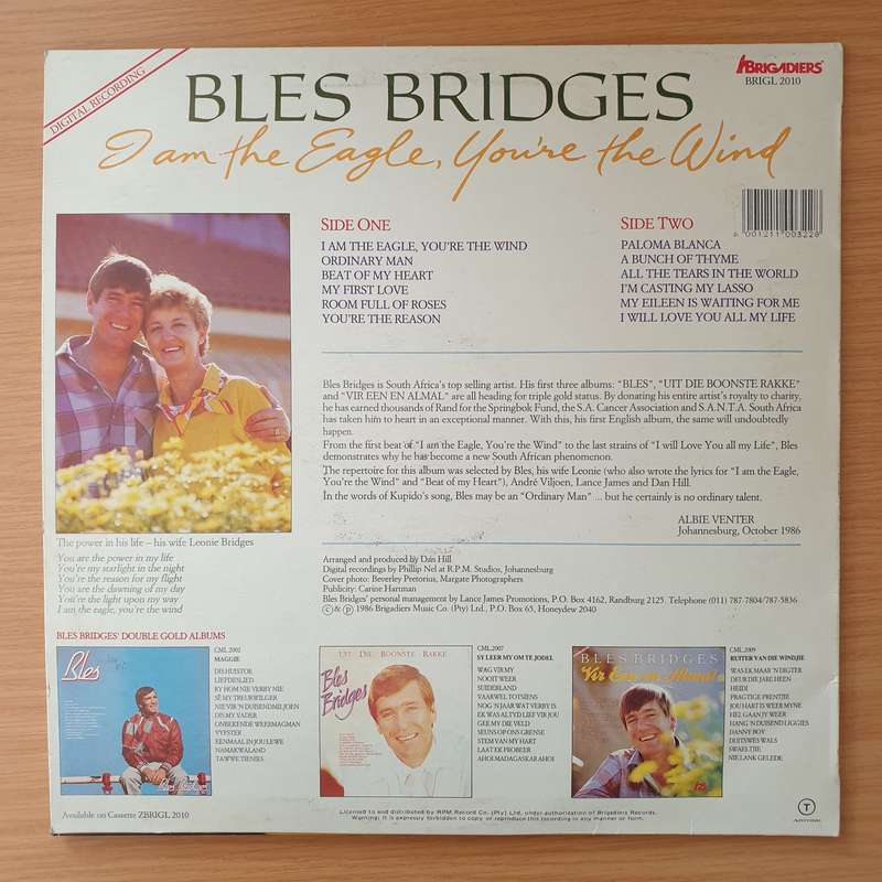 Bles Bridges  I Am The Eagle, You're The Wind - Vinyl LP Record - Very-Good Quality (VG) (very...