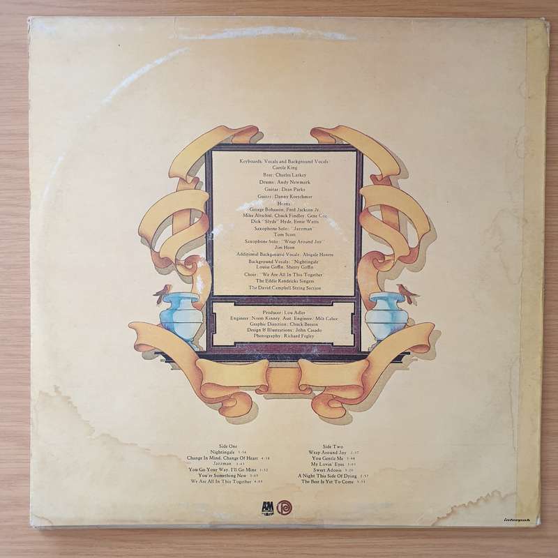 Carole King  Wrap Around Joy - Vinyl LP Record - Very-Good+ Quality (VG+) (verygoodplus)