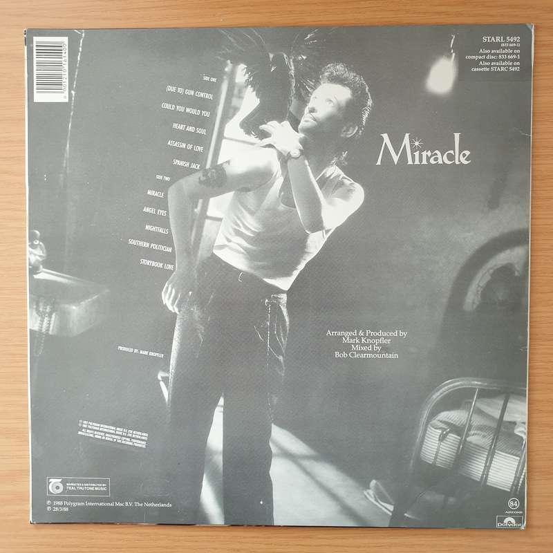 Willy DeVille  Miracle - Vinyl LP Record - Very-Good+ Quality (VG+) (verygoodplus)