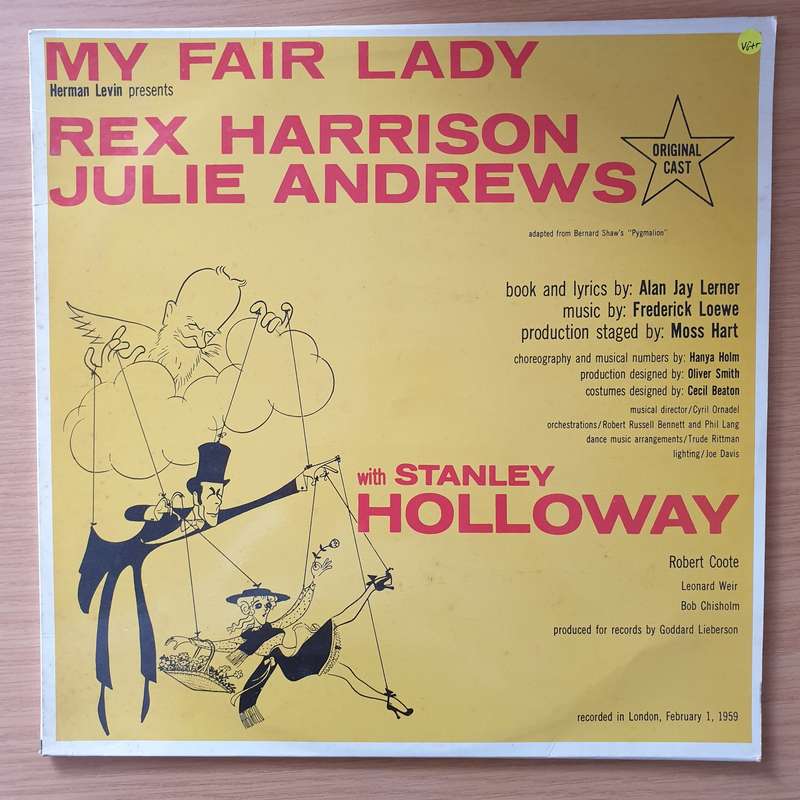 My Fair Lady (9017) - Rex Harrison, Julie Andrews With Stanley Holloway   Vinyl LP Record - Ve...