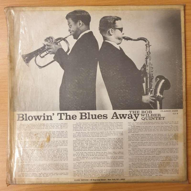 Bob Wilber Quintet - Blowin' the Blues Away   Vinyl LP Record - Fair/Good Quality (G)
