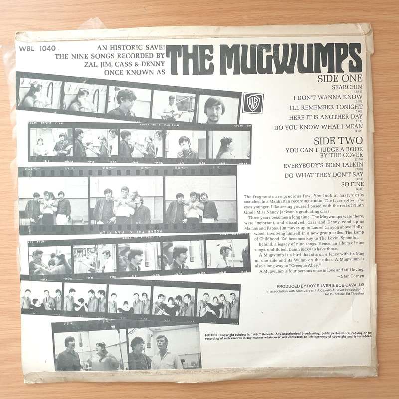 The Mugwumps  The Mugwumps - Vinyl LP Record - Very-Good+ Quality (VG+) (verygoodplus)