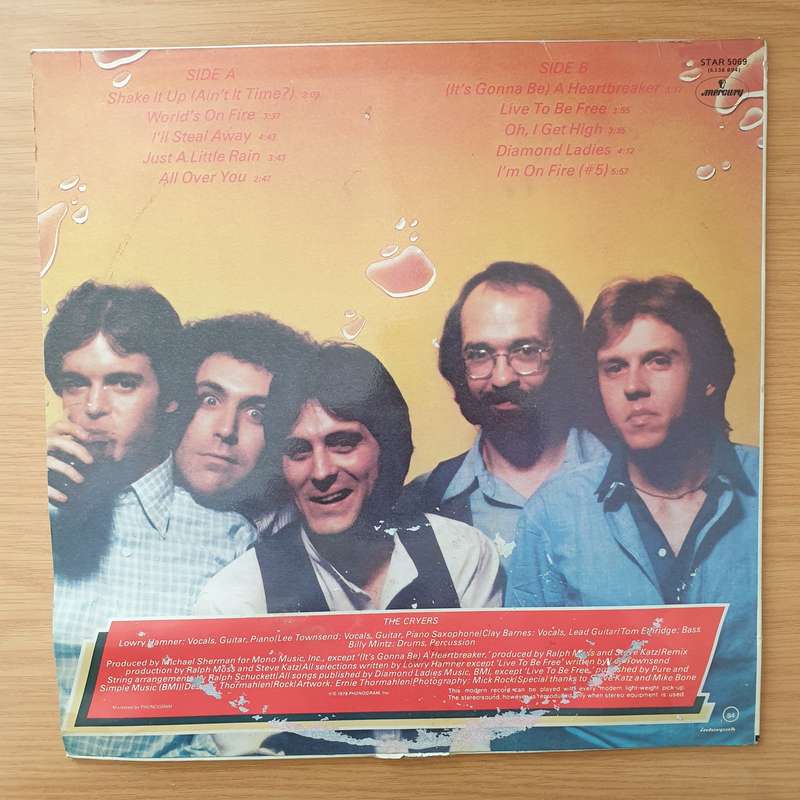 The Cryers  The Cryers - Vinyl LP Record - Very-Good+ Quality (VG+) (verygoodplus)