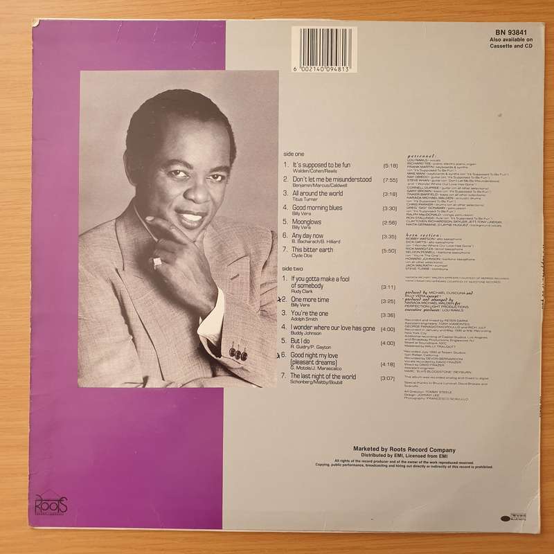 Lou Rawls  It's Supposed To Be Fun - Vinyl LP Record - Very-Good+ Quality (VG+) (verygoodplus)