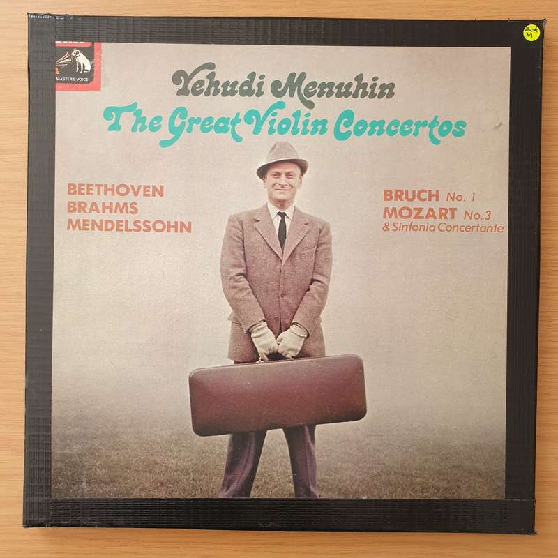 Yehudi Menuhin  The Great Violin Concertos - Vinyl LP Record - Very-Good+ Quality (VG+) (veryg...