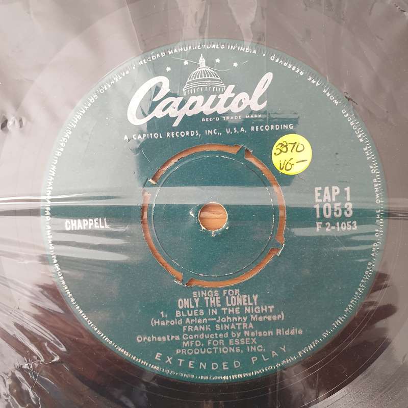 Frank Sinatra  Sings For Only The Lonely - Vinyl 7" Record - Very-Good- Quality (VG-) (verygoo...
