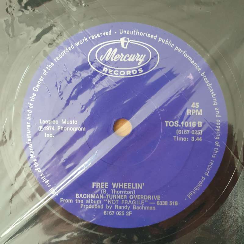 Bachman-Turner Overdrive  You Ain't Seen Nothing Yet / Free Wheelin' - Vinyl 7" Record - Very-...