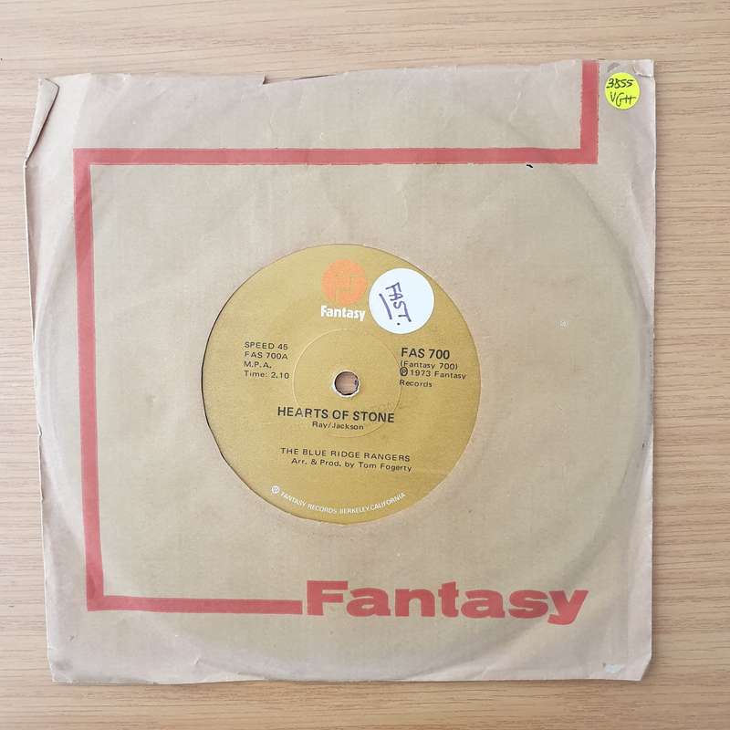 The Blue Ridge Rangers  Hearts Of Stone / Somewhere Listening (For My Name) - Vinyl 7" Record ...
