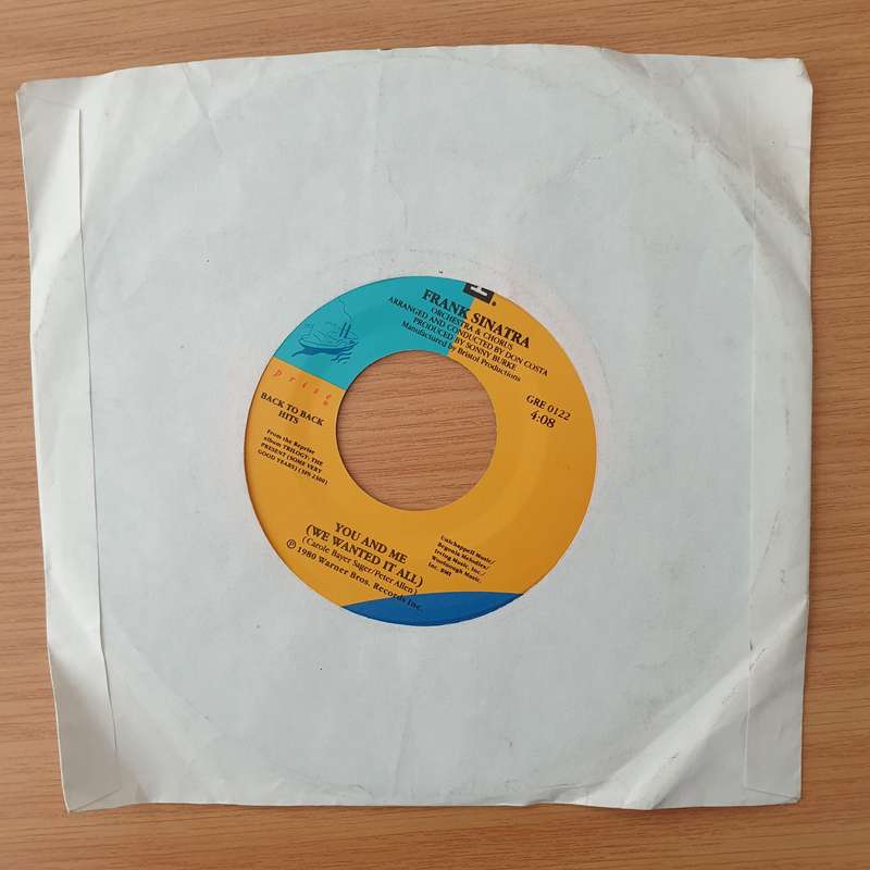 Frank Sinatra  Theme From New York, New York / You And Me (We Wanted It All) - Vinyl 7" Record...