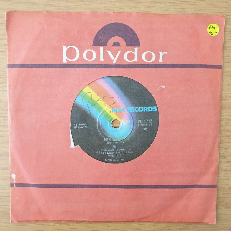 M  Pop Muzik - Vinyl 7" Record - Very-Good+ Quality (VG+) (verygoodplus7)