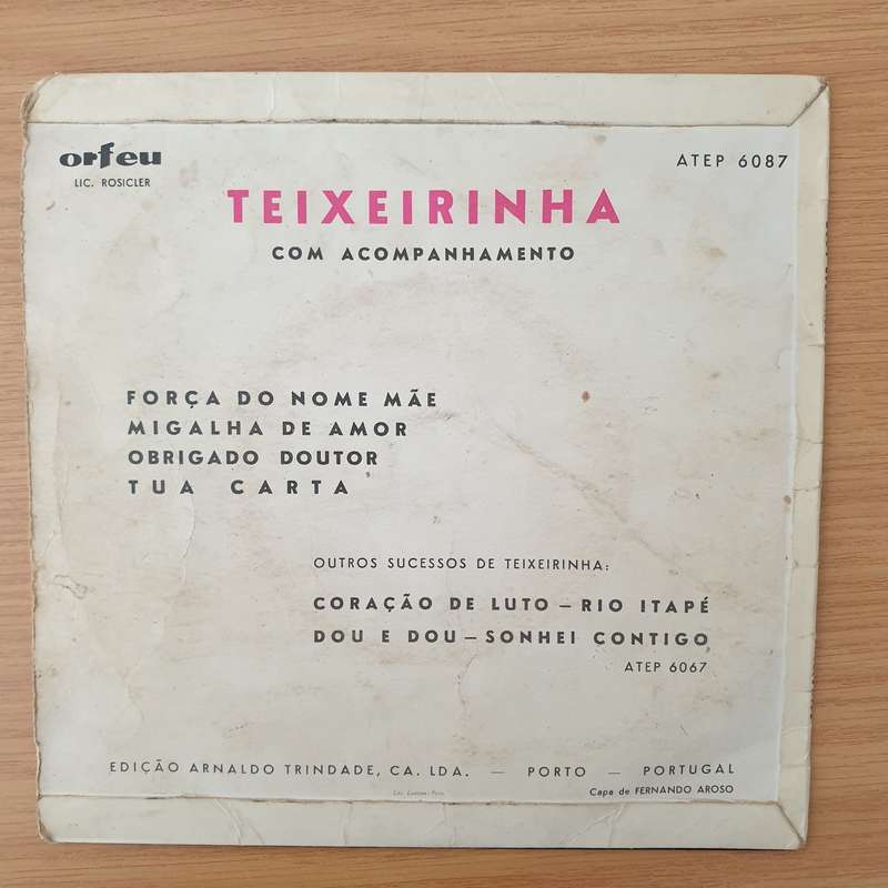 Teixeirinha  Teixeirinha - Vinyl 7" Record - Very-Good+ Quality (VG+) (verygoodplus)