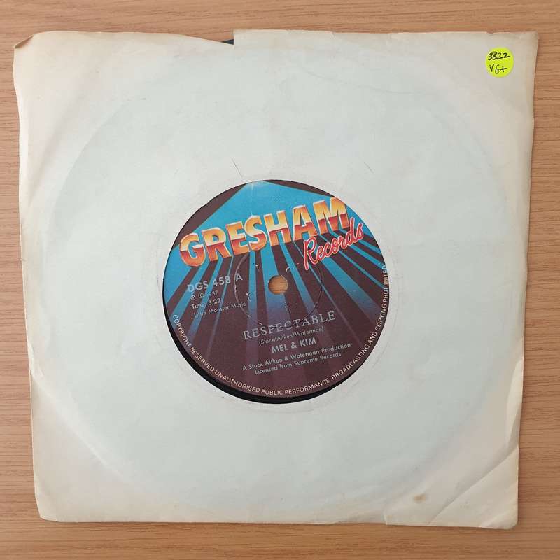 Mel & Kim  Respectable - Vinyl 7" Record - Very-Good+ Quality (VG+) (verygoodplus)