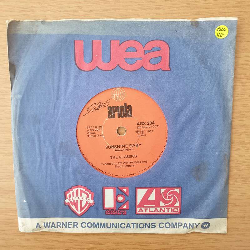 The Classics  Sunshine Baby - Vinyl 7" Record - Very-Good Quality (VG) (vgood)