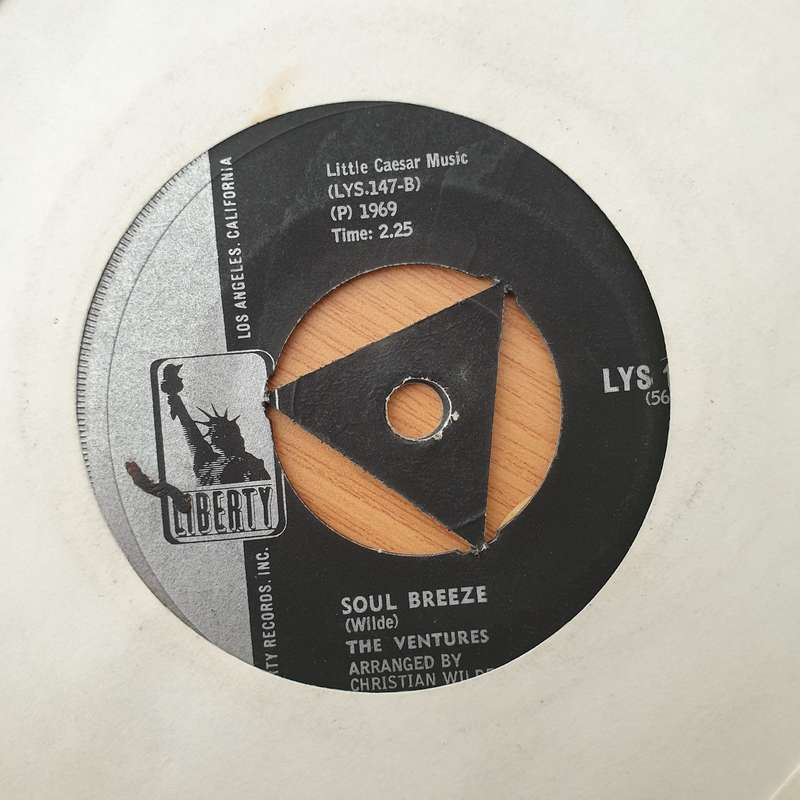 The Ventures  Hawaii Five-O - Vinyl 7" Record - Very-Good- Quality (VG-) (verygoodminus)